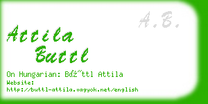 attila buttl business card